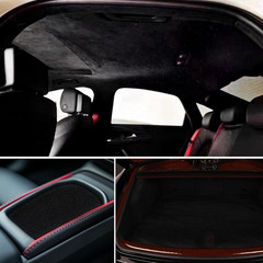 Suede Auto Headliner Fabric 96″ L × 60″ W with Foam Backing – Tube Packaging – B