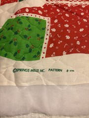 Vtg Spring Mills 4 Christmas Stocking Patterns Cut Sew Quilt Patchwork Red Green