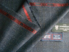 DORMEUIL 67% WOOL & 33% SILK JACKETING/SUITING FABRIC “Dorsilk Red” = 2.0 m.