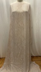 100% French Silk Georgette Python Snake Skin Blush Pink Fabric By The Yard 46″ W