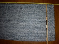 Natasha Baradaran LANA — HAMSA Blue LINEN/MOHAIR Fabric 30″x115″ LARGE REMNANT