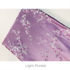 Chinese Silky Damask Fabric Plum Blossom Jacquard Brocade Cloths Sewing By Metre