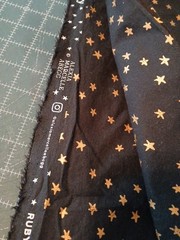2.5 yards Starry Cotton Fabric Ruby Star Society