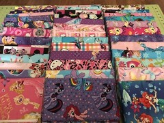 Girls 8 half yards fabric bundle no duplicates 100% cotton high quality