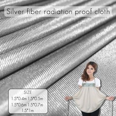 Radiation Protection/Conductive/RFID Shielding/EMF Blocking Silver Fiber Fabric