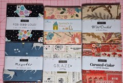 Lot of 12 Charm Packs New Moda & Riley Blake