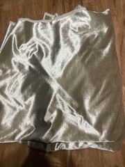 Designer Platinum Champagne Shimmer Velvet Heavy Upholstery Fabric 6.5 Yds