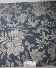 Kravet Clarke Clarke Fabric Remnant 26″x26″ Pattern “Hollyhurst” Color Denim