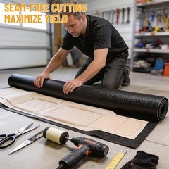 Marine Vinyl Upholstery Faux Leather 3 Yard Roll 54×108 Inches Black Waterproof
