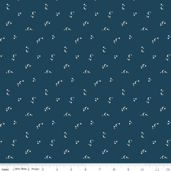 1/4 Yard 9×42 Riley Blake “Seasonal Basics” Moons Oxford Blue Quilt Cotton