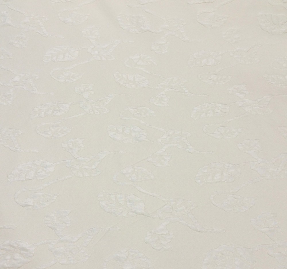 P KAUFMANN FLORAL CREAM JACQUARD HEAVY FURNITURE FABRIC 6.75 YARD 110″W