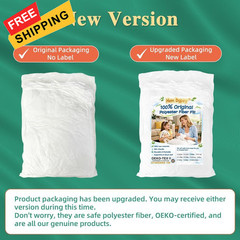 Hem Dgpsy Polyfill Stuffing Fiber Fill 10oz/283g, Safe Polyester 10oz, White