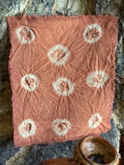 Amazon Rainforesr Plant dyed fabric swatches cotton cloth natural