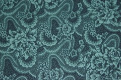 SPRINGS INDUSTRIES * Quality Cotton Fabric * All-Over Floral in Shades of Teal