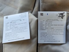 2 Brentano Fabric Samples Jubilee Collection: Chatoyance Color Opal 6313-01