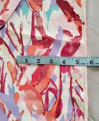 Modern Floral Abstract Twill Fabric 59×75″ Woven Polyester Blend