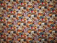 SEA SHELLS BEACH SHELL STAR FISH COTTON FABRIC FQ