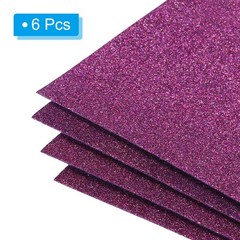 Soft Felt Sheets Glitter Self Adhesive Purple Fiber 11.8″ x 7.8″ 6pcs