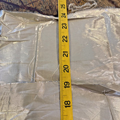 Silver Lame NEW Fabric Remnant – 54” Wide 1/2 Yard ~ No stains holes or flaws