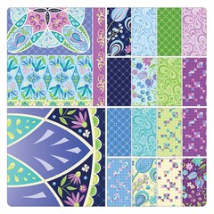 BENARTEX – Twilight Serenade by Amanda Murphy – Cutting Garden – Powder Blue