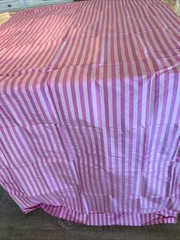 Thai Handmade Silk Fabric, Pink Striped, New Without Tags, 40”W x 3.75 Yards