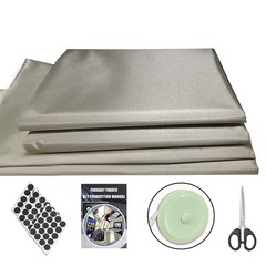 43″ W x 118″ L Military Grade Faraday Fabric – Conductive Material Blanket, 3 Ya