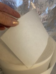 ❤️White Non Woven Fabric – 4 Inch Wide, Sew-In Buckram – 15 Yard Piece
