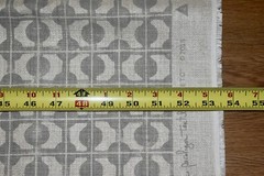 Brook Perdigon SETO — DUSK Gray 100% Linen 1.11 yds x 51.5w Fabric LARGE REMNANT