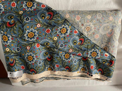 Connecting Threads HEIRLOOM MANOR Quilt Fabric Blue Florals-Shy 8 Yards