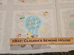 Star Bright Panel 23×42 P&B Textiles Animals Hot Air Balloon Blocks