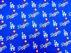 LA DODGERS WORLD CHAMPIONS MLB 100% COTTON 1 YARD PIECE BRAND NEW DESIGN