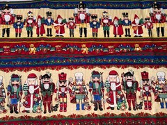 2.3 Yds Northcott Nutcracker Suite Nutcracker Border Christmas Cotton Fabric