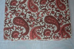 1 Yard Hand Block Paisley Print 100%Cotton Fabric NO TARRIF CHARGES 100%✅ZK_162#