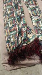 scarf Multicolor Fabric Textile Material Books Theme