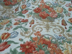 Vintage Braemore Baroque Floral in Planter Roses/Tulips Tassels 7 Yds Opulent!