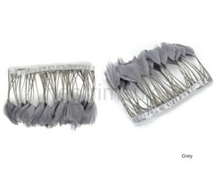 Duck Quill Feathers on Satin Ribbon Trimming Braid, 14cms Deep, Craft Neotrims