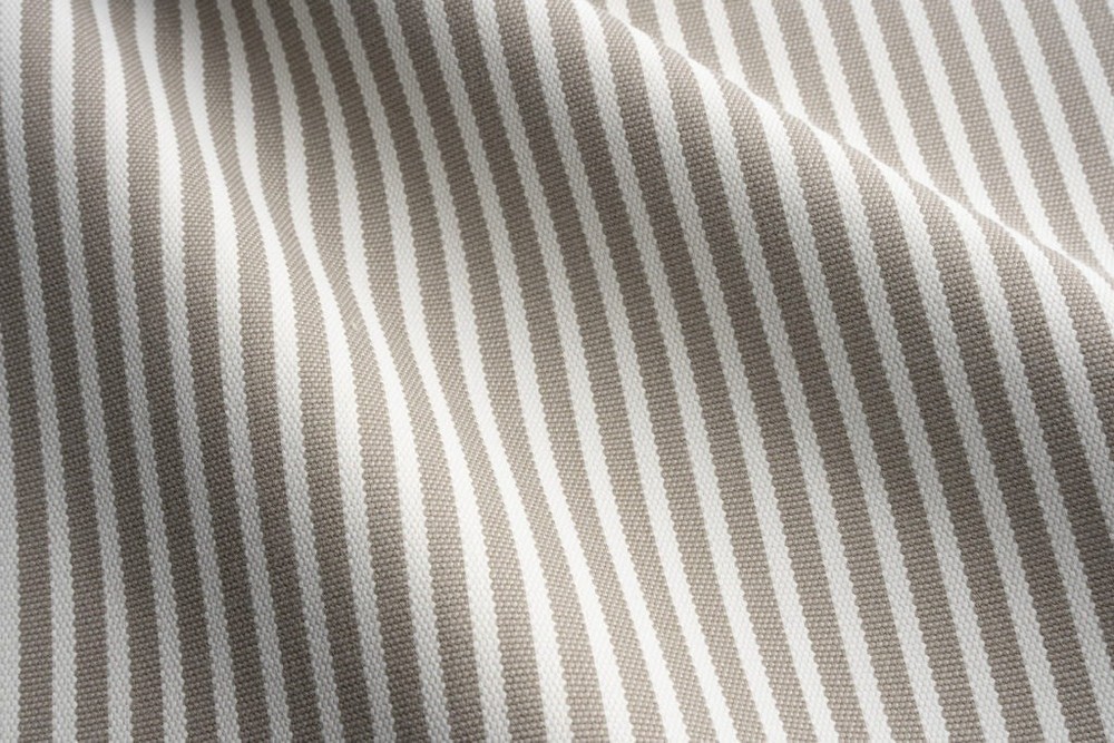 Perennials Striped Outdoor Uphol Fabric – Jake Stripe / Linen 2.30 yds 800-27
