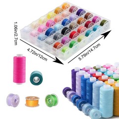 125 PCS Sewing Thread Assortment, 36 Colors 0.79 inches (2 cm) diameter, 36