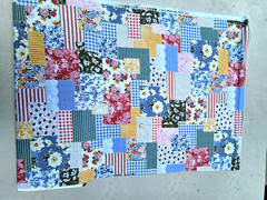 NEW Cotton Fabric Boho Patchwork Quilt Flowers Gingham Popular By the Yard 44″W