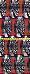African Fabric/Ankara – Purple, Pink, Brown, Cream “Vision Weaver”, 1 Yard