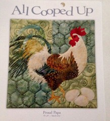 Truly McKenna All Cooped Up ACU09 Proud Poppa 8×8 Fabric Art Print Panel
