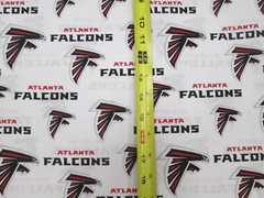 ATLANTA FALCONS NFL 100% COTTON 1 YARD PIECE BRAND NEW DESIGN 36″ x 58″