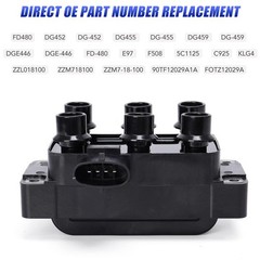 Unifizz Black Ignition Coil Fit for Ford Ranger Explorer Mustang Aerostar Tau…