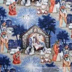 BonEful Fabric FQ Cotton Quilt VTG Xmas Elf Rein*deer Adult Sexy Santa Gay Pride