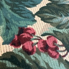 Vintage Stanley King Studio For Fabricut Vat Dye Screen Print 2 Yards Fabric