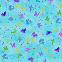 Evening Glow ~ 13 Fat Quarters ~ Black, Purple, Blue Butterfly Fabric