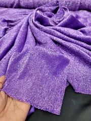 Shimmering Lavender Lame Fabric Sold By The Yard Sewing Crafts Light Weight