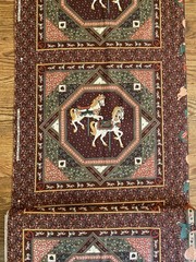 Vintage Springs Industries Fabric Victorian Carousel for Pillow Panels Quilts