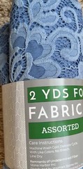Stone harbor Blue floral 2 Yard Net Fabric Cut NEW