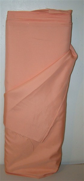 Vintage Burlington 5 Yds Coupe De Ville Pongee Peach Fabric 45″